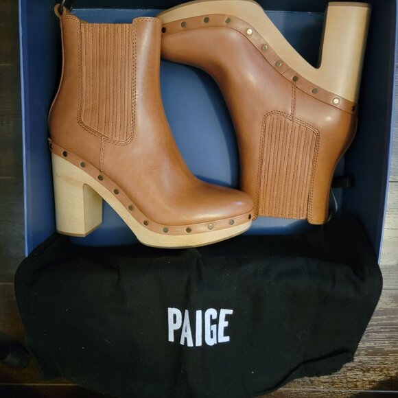 Paige Adina Boots Womens 8.5 Retro Penny Lane Modern Neutral Boho Chic - Picture 2 of 12